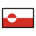 flag: Greenland on platform OpenMoji