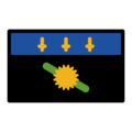 flag: Guadeloupe on platform OpenMoji
