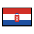 flag: Croatia on platform OpenMoji