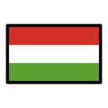 flag: Hungary on platform OpenMoji