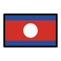 flag: Laos on platform OpenMoji