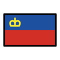 flag: Liechtenstein on platform OpenMoji