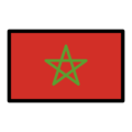 flag: Morocco on platform OpenMoji