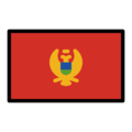 flag: Montenegro on platform OpenMoji
