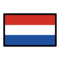 flag: Netherlands on platform OpenMoji