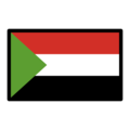 flag: Sudan on platform OpenMoji