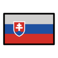 flag: Slovakia on platform OpenMoji