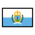 flag: San Marino on platform OpenMoji