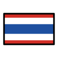 flag: Thailand on platform OpenMoji