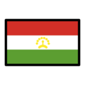 flag: Tajikistan on platform OpenMoji