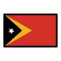 flag: Timor-Leste on platform OpenMoji