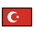 flag: Türkiye on platform OpenMoji