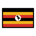 flag: Uganda on platform OpenMoji