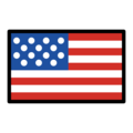 flag: United States on platform OpenMoji