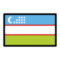 flag: Uzbekistan on platform OpenMoji