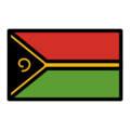 flag: Vanuatu on platform OpenMoji