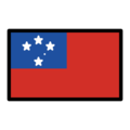 flag: Samoa on platform OpenMoji