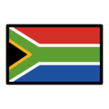 flag: South Africa on platform OpenMoji