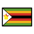 flag: Zimbabwe on platform OpenMoji
