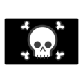 pirate flag on platform OpenMoji