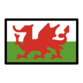 flag: Wales on platform OpenMoji