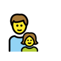 family: man, girl on platform OpenMoji