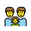 family: man, man, girl on platform OpenMoji