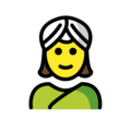 woman wearing turban on platform OpenMoji