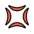 anger symbol on platform OpenMoji