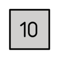 keycap: 10 on platform OpenMoji
