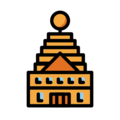 hindu temple on platform OpenMoji