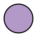 purple circle on platform OpenMoji