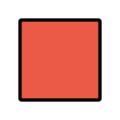 red square on platform OpenMoji