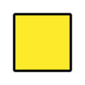 yellow square on platform OpenMoji