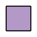 purple square on platform OpenMoji