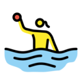woman playing water polo on platform OpenMoji