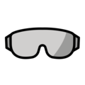 goggles on platform OpenMoji