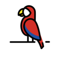 parrot on platform OpenMoji