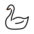 swan on platform OpenMoji