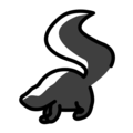 skunk on platform OpenMoji
