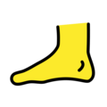 foot on platform OpenMoji