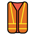 safety vest on platform OpenMoji