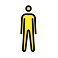 man standing on platform OpenMoji