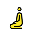 person kneeling on platform OpenMoji