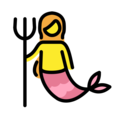 mermaid on platform OpenMoji