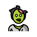 man zombie on platform OpenMoji