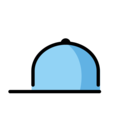billed cap on platform OpenMoji