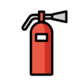 fire extinguisher on platform OpenMoji