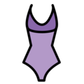one-piece swimsuit on platform OpenMoji