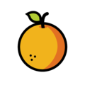 tangerine on platform OpenMoji